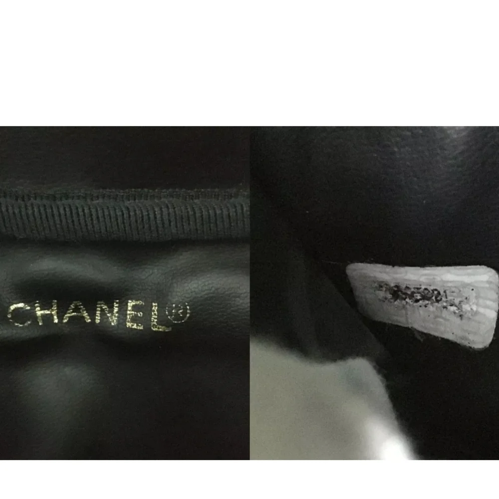 CHANEL CC Logo Grained Calfskin Cosmetics Vanity Hand Bag - Picture 12 of 12